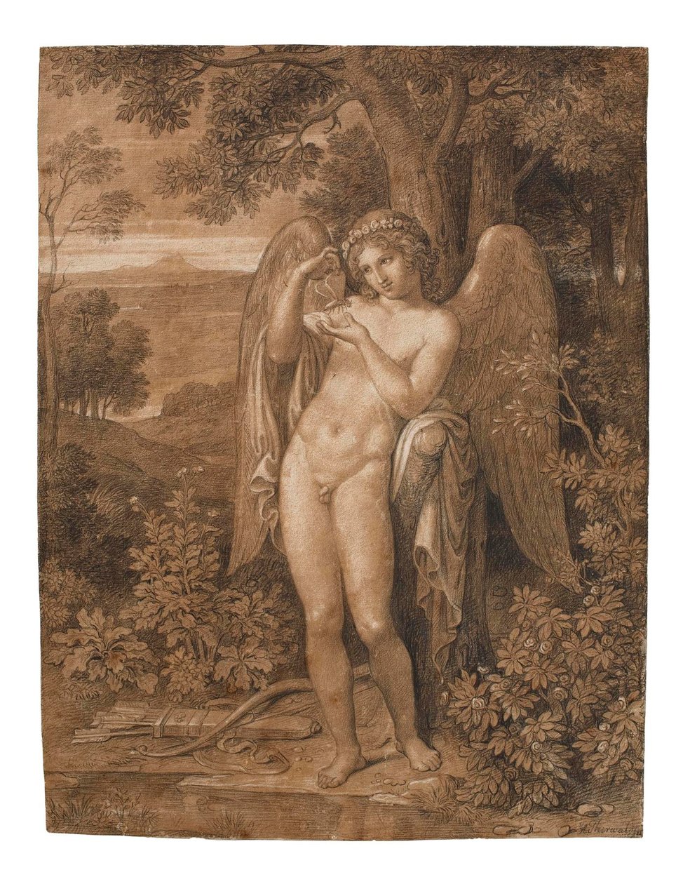 Cupido met een vlinder door Bertel Thorvaldsen