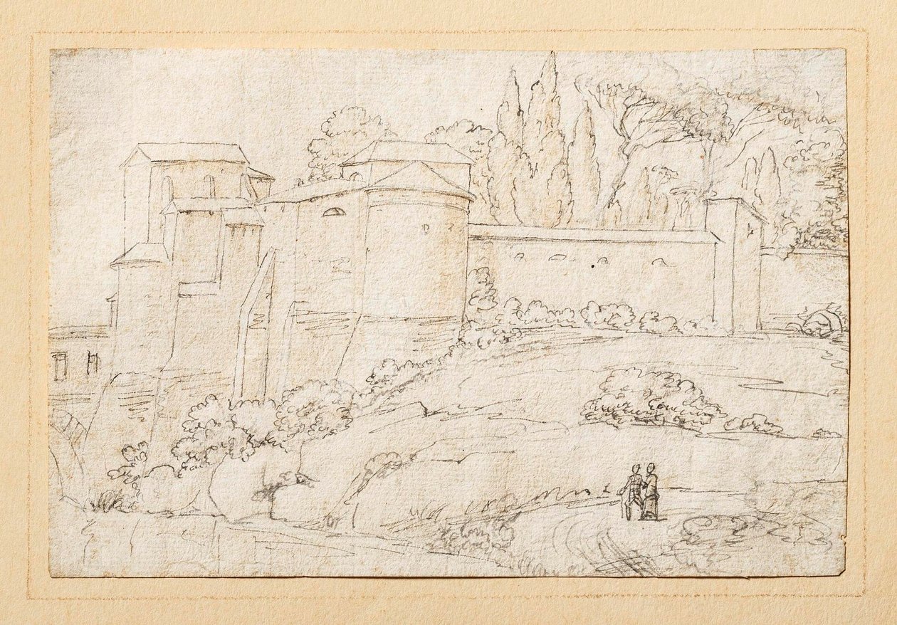 Italiaans landschap door Bertel Thorvaldsen