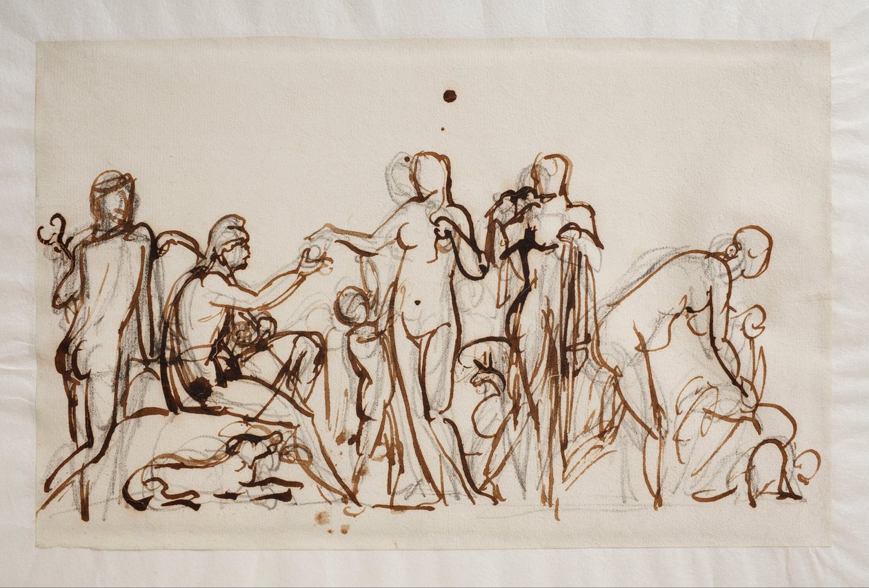 Paris en de drie godinnen door Bertel Thorvaldsen