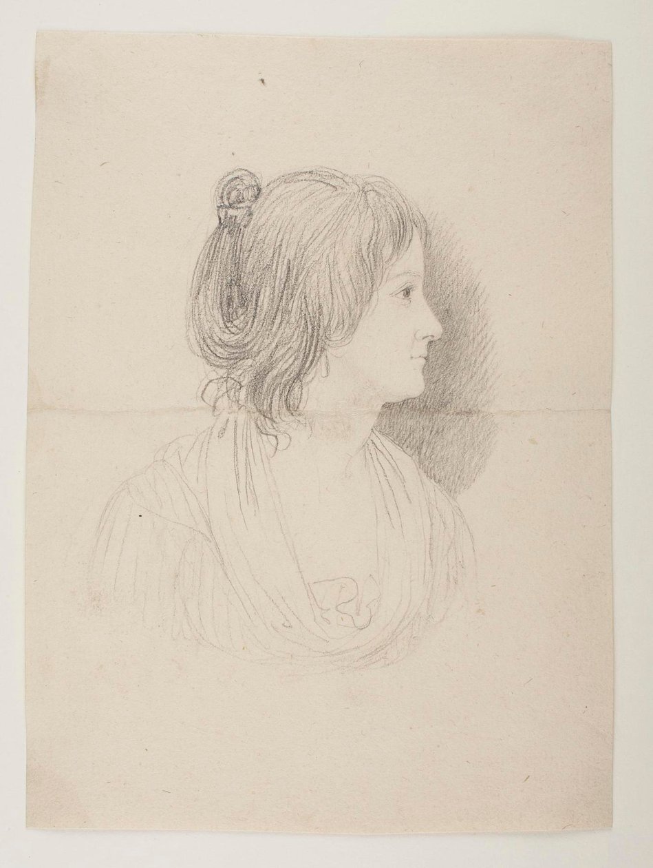 Portret van een vrouw (Marie Puggaard?) door Bertel Thorvaldsen
