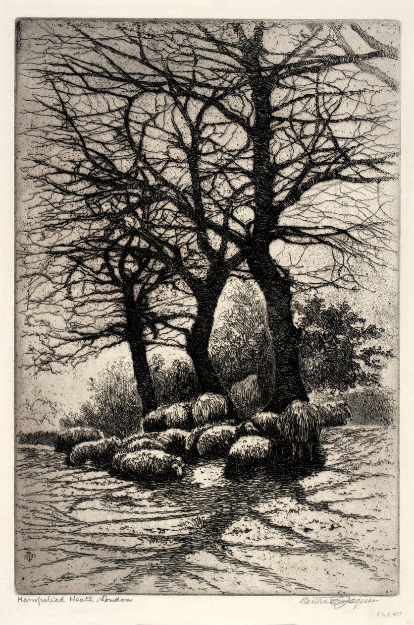 Hampstead Heath, Londen door Bertha E. Jaques