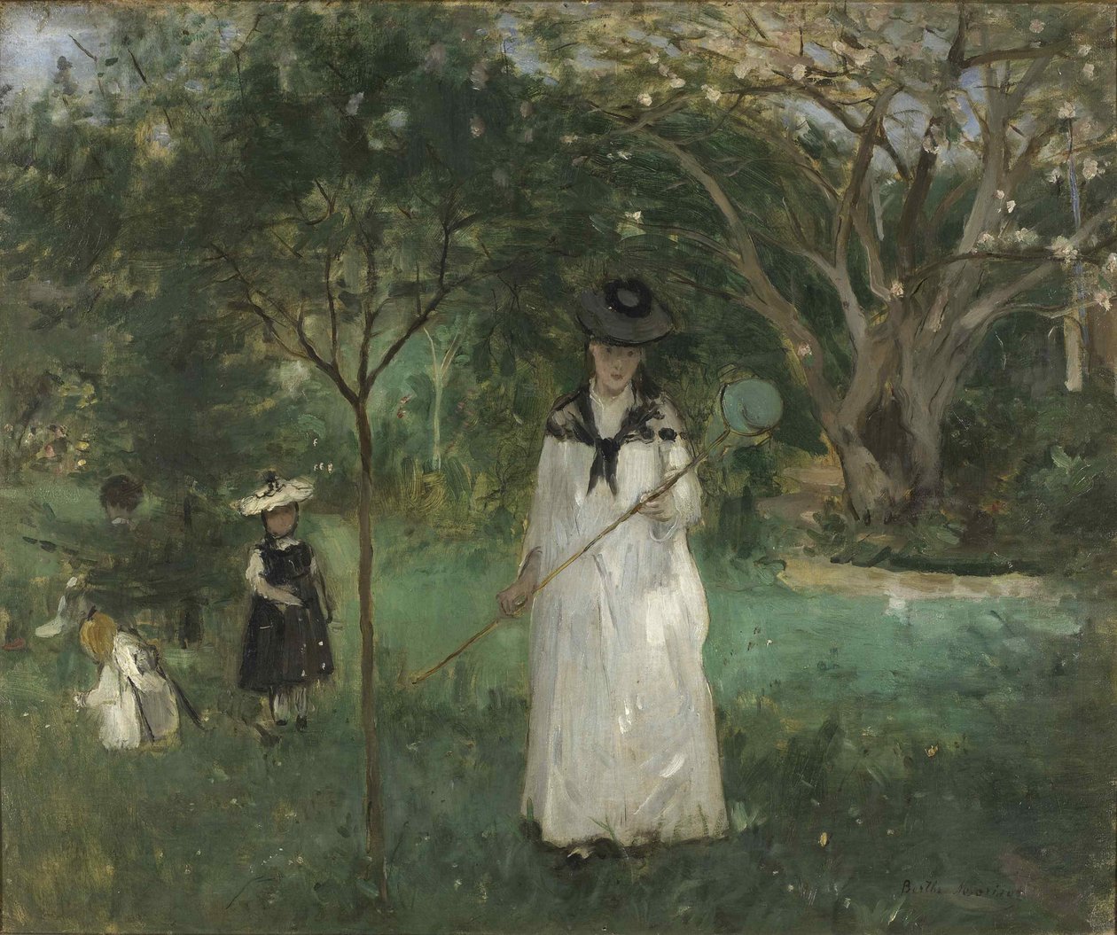 Chasse aux papillons door Berthe Morisot