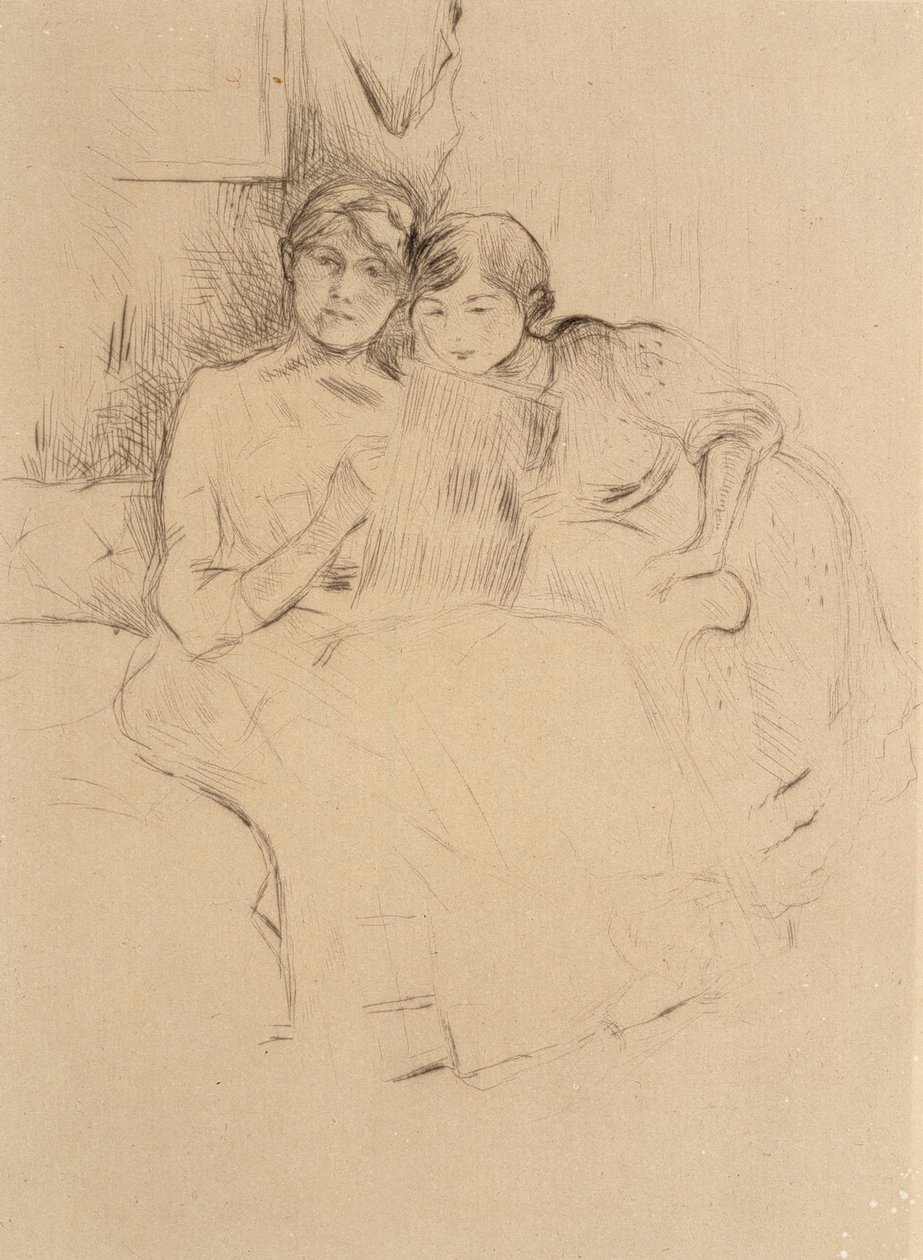 Tekenles door Berthe Morisot