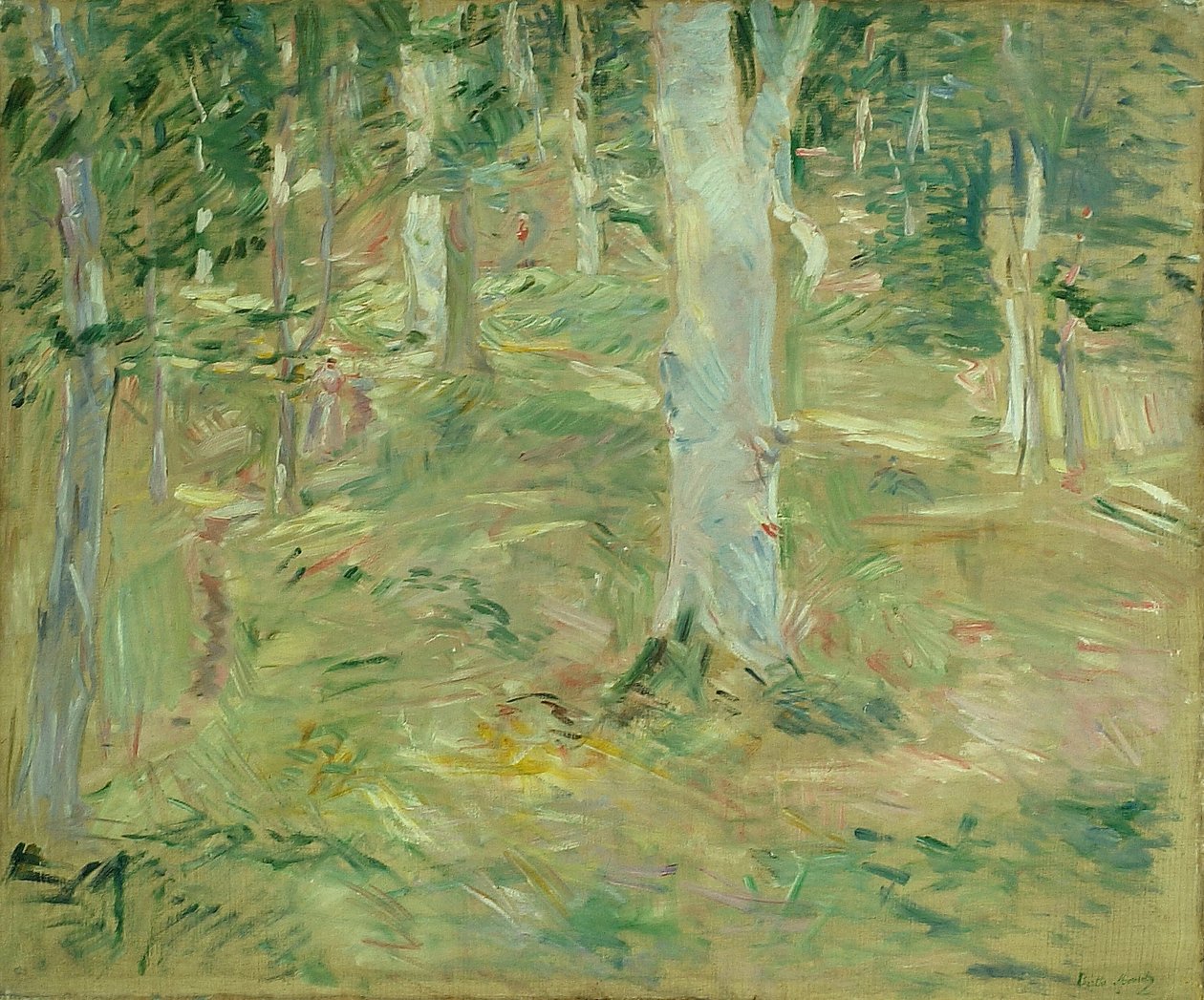 Bos van Compiègne door Berthe Morisot
