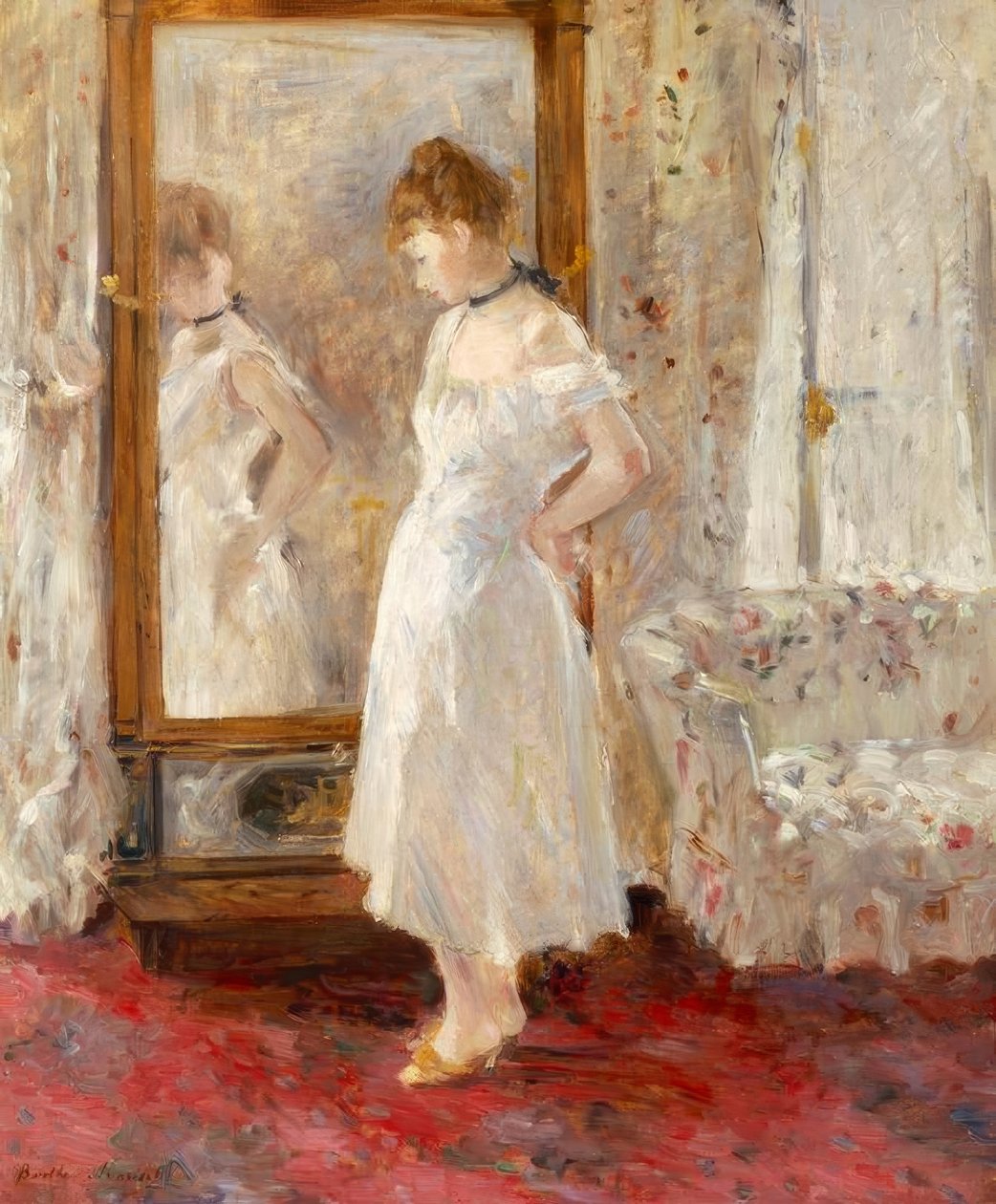 Psyche (1876) door Berthe Morisot