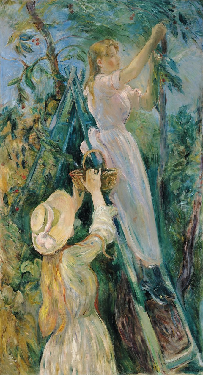 De kersenplukker door Berthe Morisot