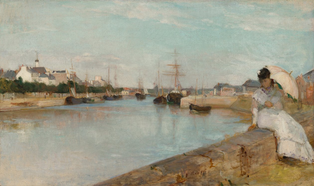 De haven van Lorient door Berthe Morisot
