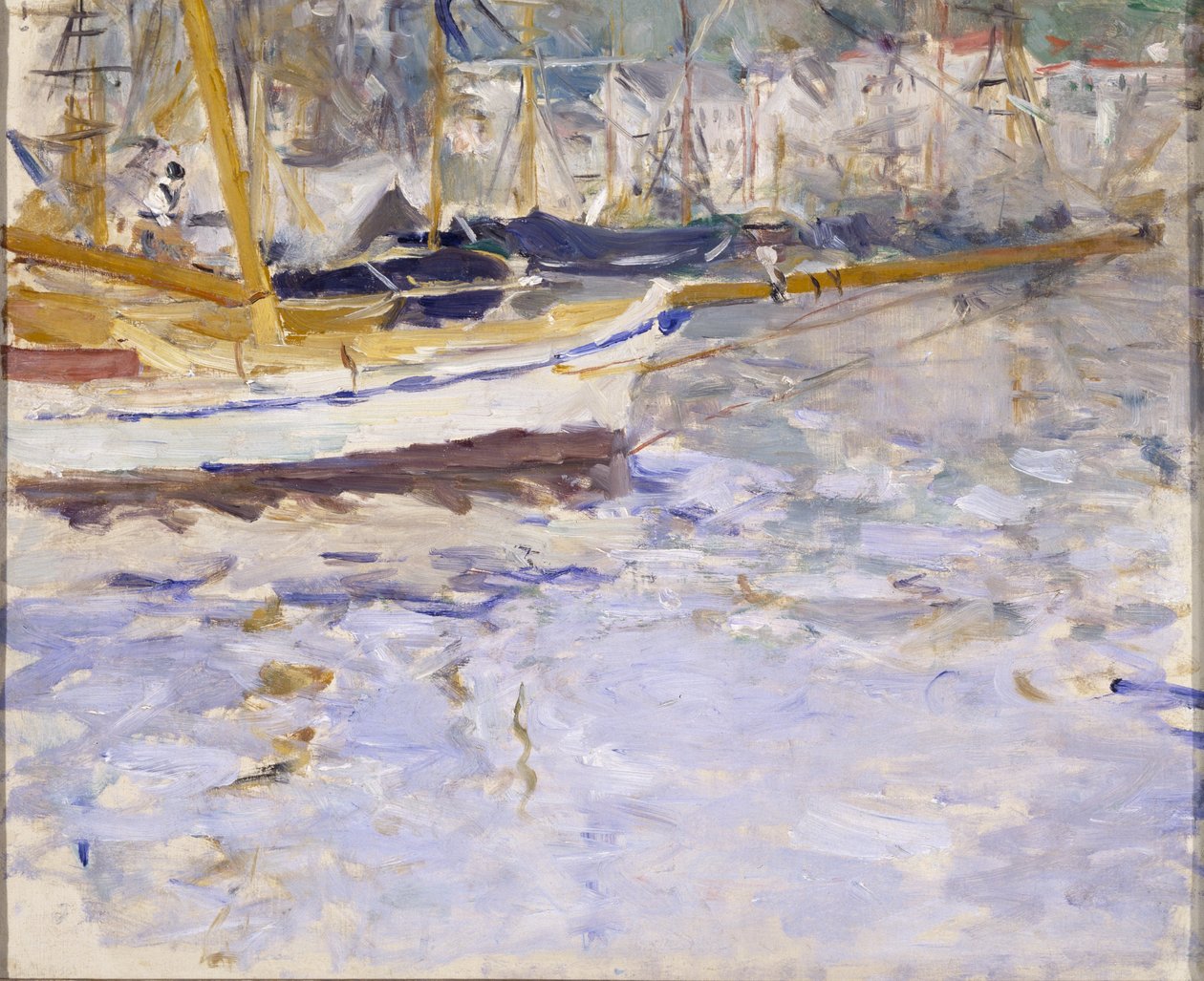 De Haven van Nice, Winter 1881?-82 door Berthe Morisot