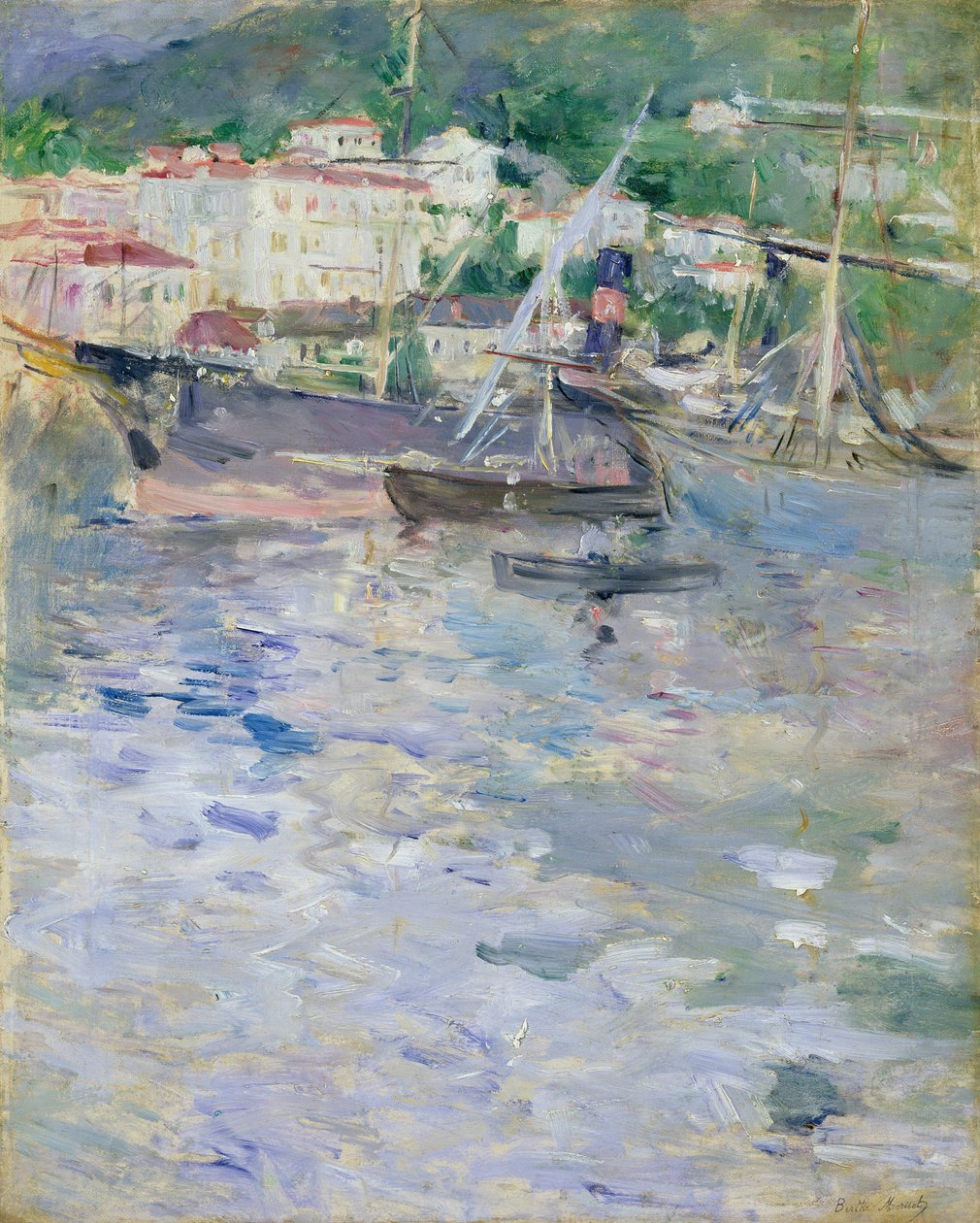 De haven van Nice door Berthe Morisot