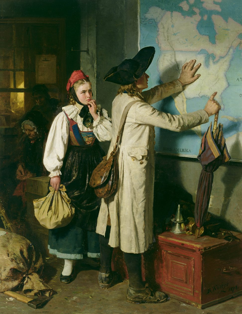 De emigranten door Berthold Woltze