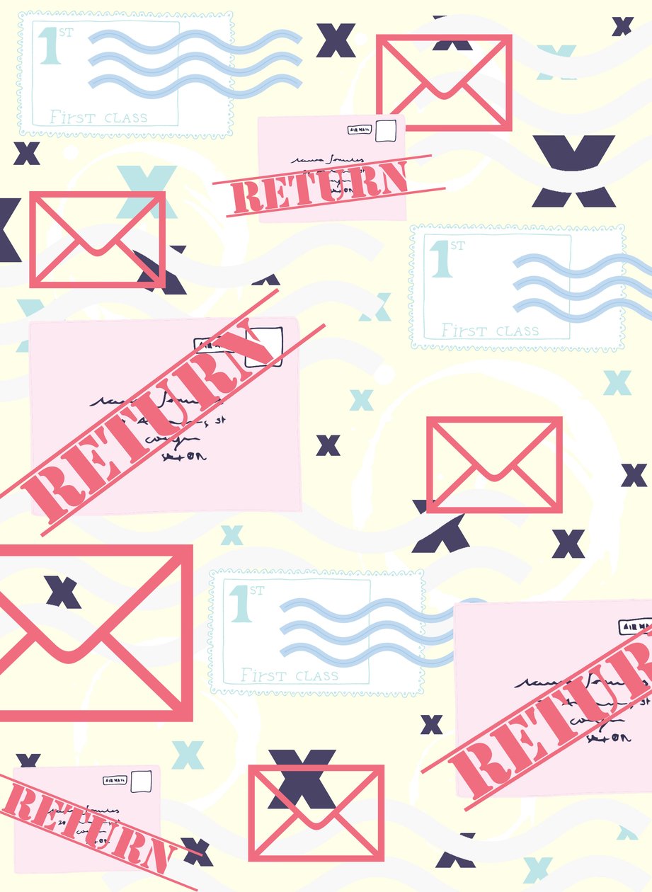 Return to Sender, 2015 (illustratie, digitaal) door Beth Travers