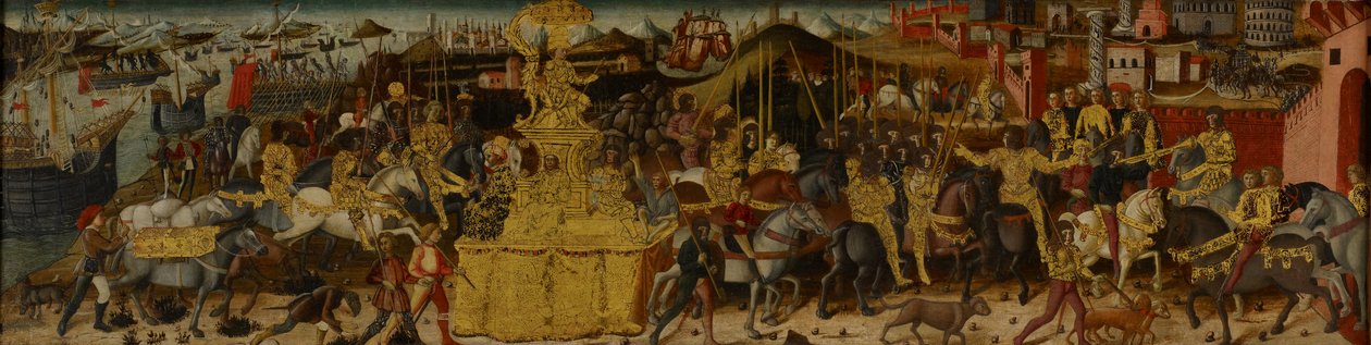 De triomf van Scipio Africanus, c.1460 door Biagio di Antonio