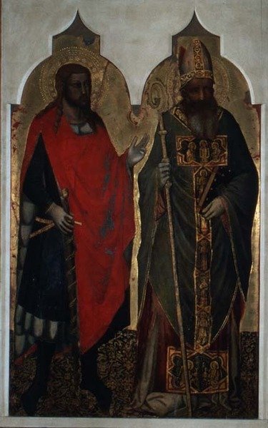 St. Julianus en St. Zenobius door Bicci di Lorenzo