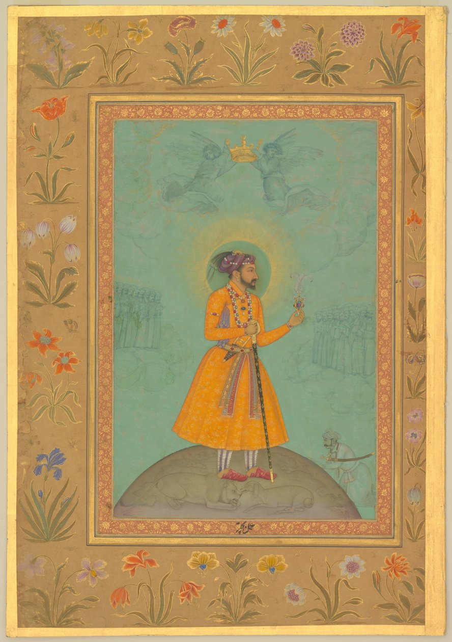Jujhar Singh Bundela knielt voor Shah Jahan door Bichitr