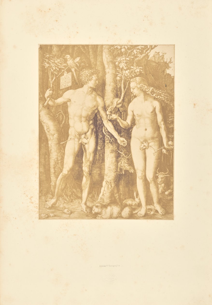 Adam en Eva door Bisson Frères