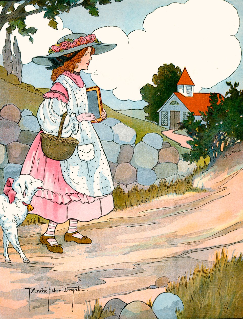 Mary Had een Klein Lammetje, door Blanche Fisher Wright door Blanche Fisher Wright