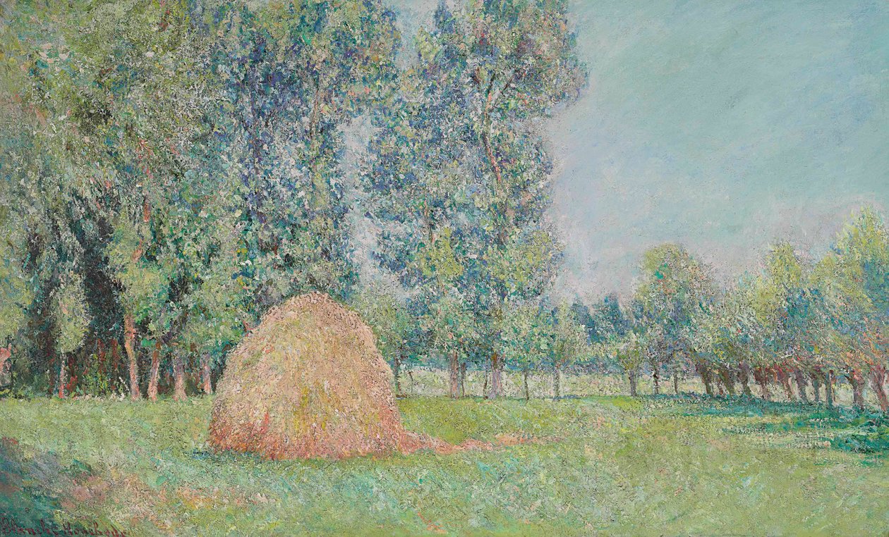 Frans: La meule, Plaines des Ajoux, Giverny door Blanche Hoschede Monet