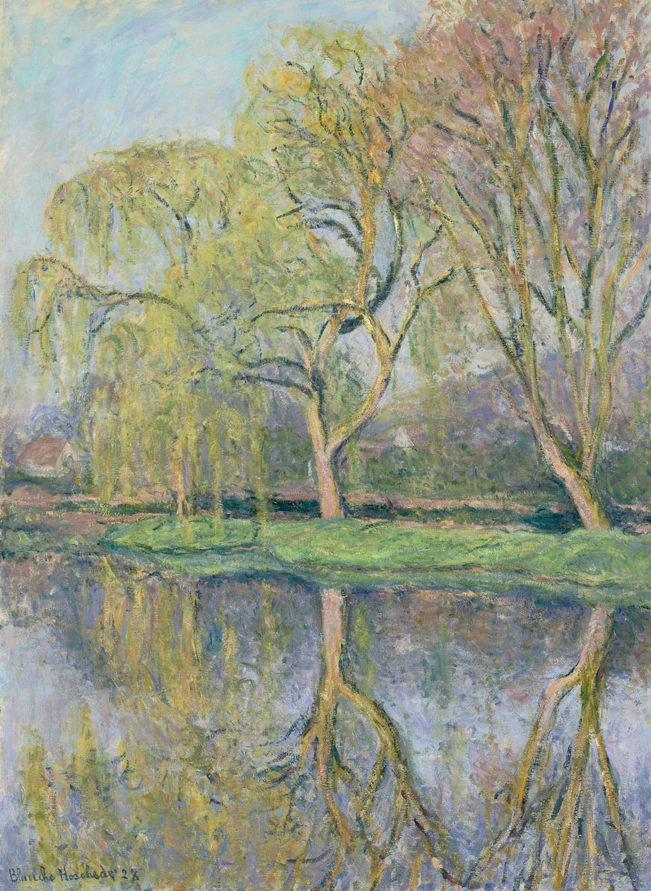 Frans: Le Printemps (De waterlelievijver in Giverny) door Blanche Hoschede Monet