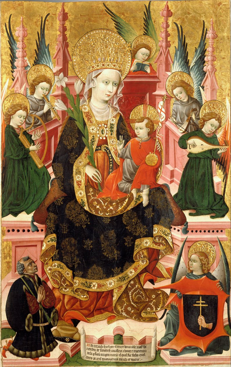 Maagd van Mosén Esperandeu de Santa Fe, 1439 door Blasco de Granen