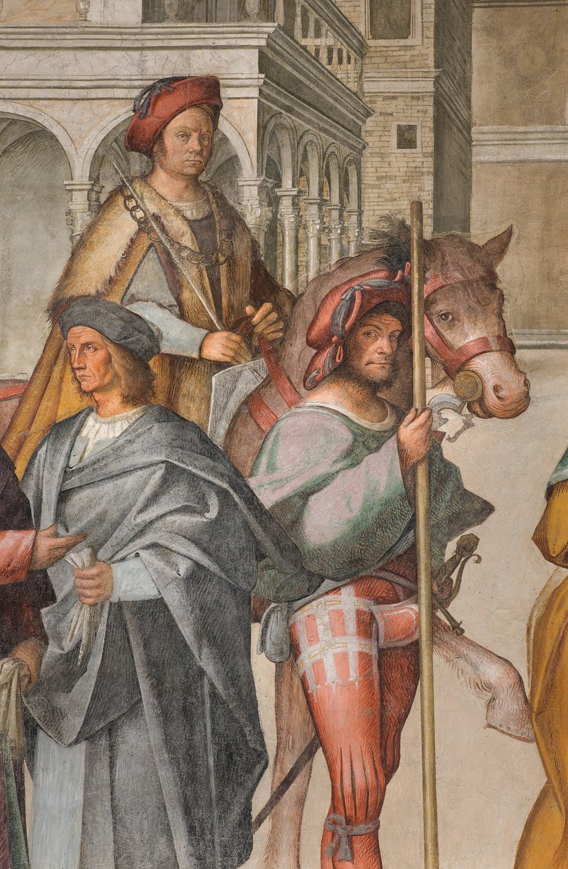 Centrale Schip, Eerste Noord Span, Ontmoeting van St. Joachim en Sant