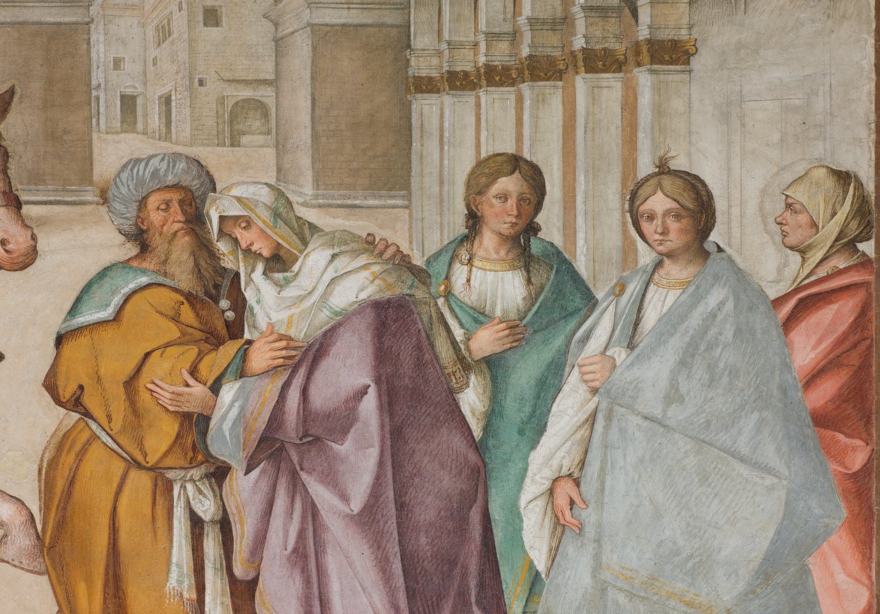Centrale Schip, Eerste Noord Span, Ontmoeting van St. Joachim en Sant