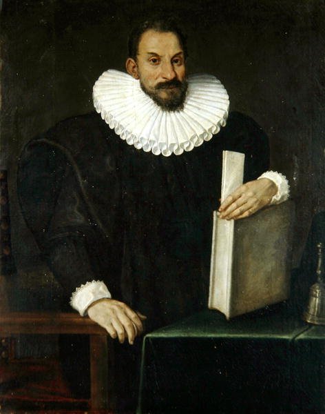 Portret van een heer, vermoedelijk Filippo Massini (1559-1617) c.1690 door Bolognese School