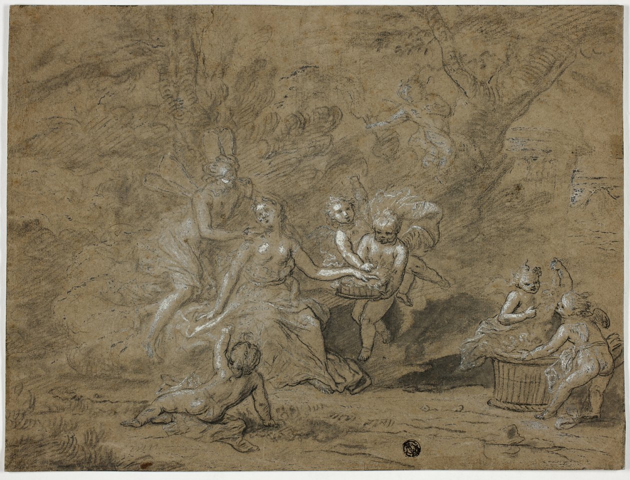 Cupido en Psyche door Bon Boullongne