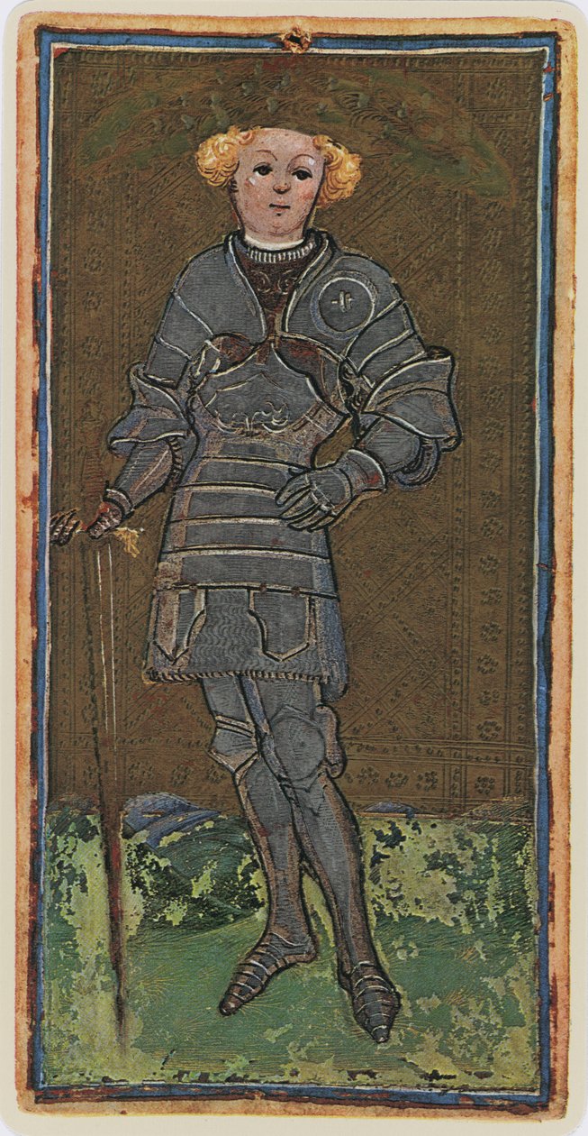 De Boer van Zwaarden, facsimile van een tarotkaart uit het 