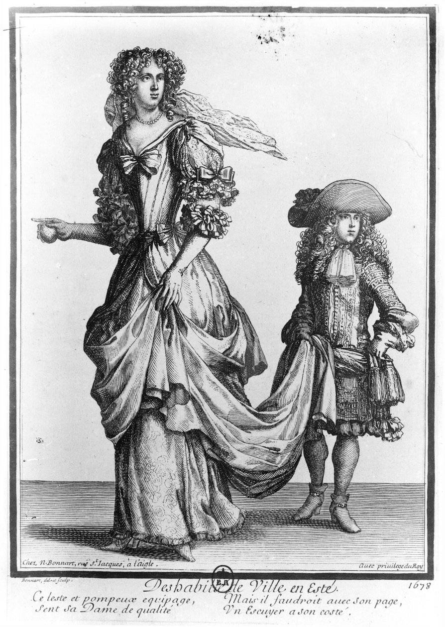 De zomerse stadskleding, 1678 door Nicolas Bonnart