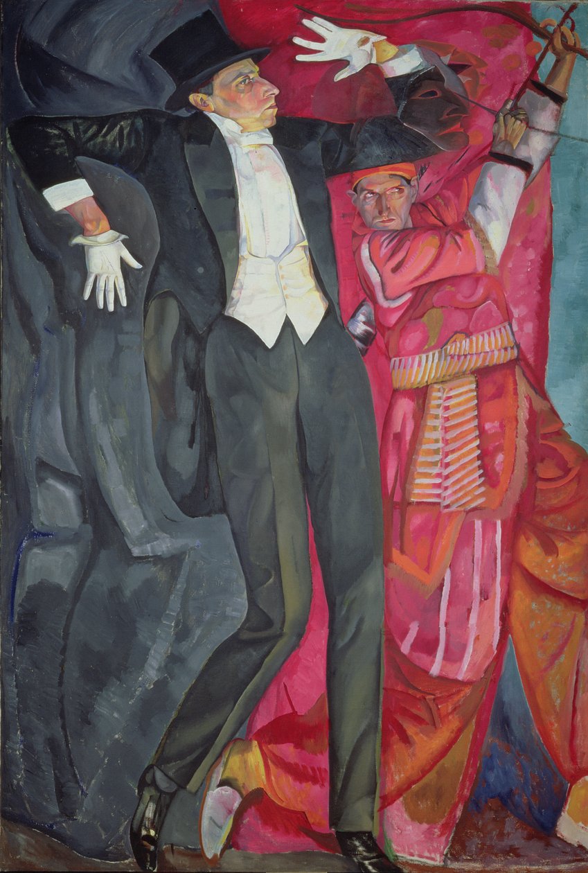 Portret van de producent Vsevolod Emilievich Meyerhold (1874-1940), 1916 door Boris Dmitrievich Grigoriev