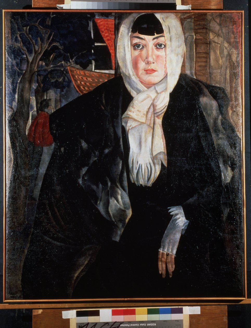 Portret van een vrouw door Boris Dmitrievich Grigoriev