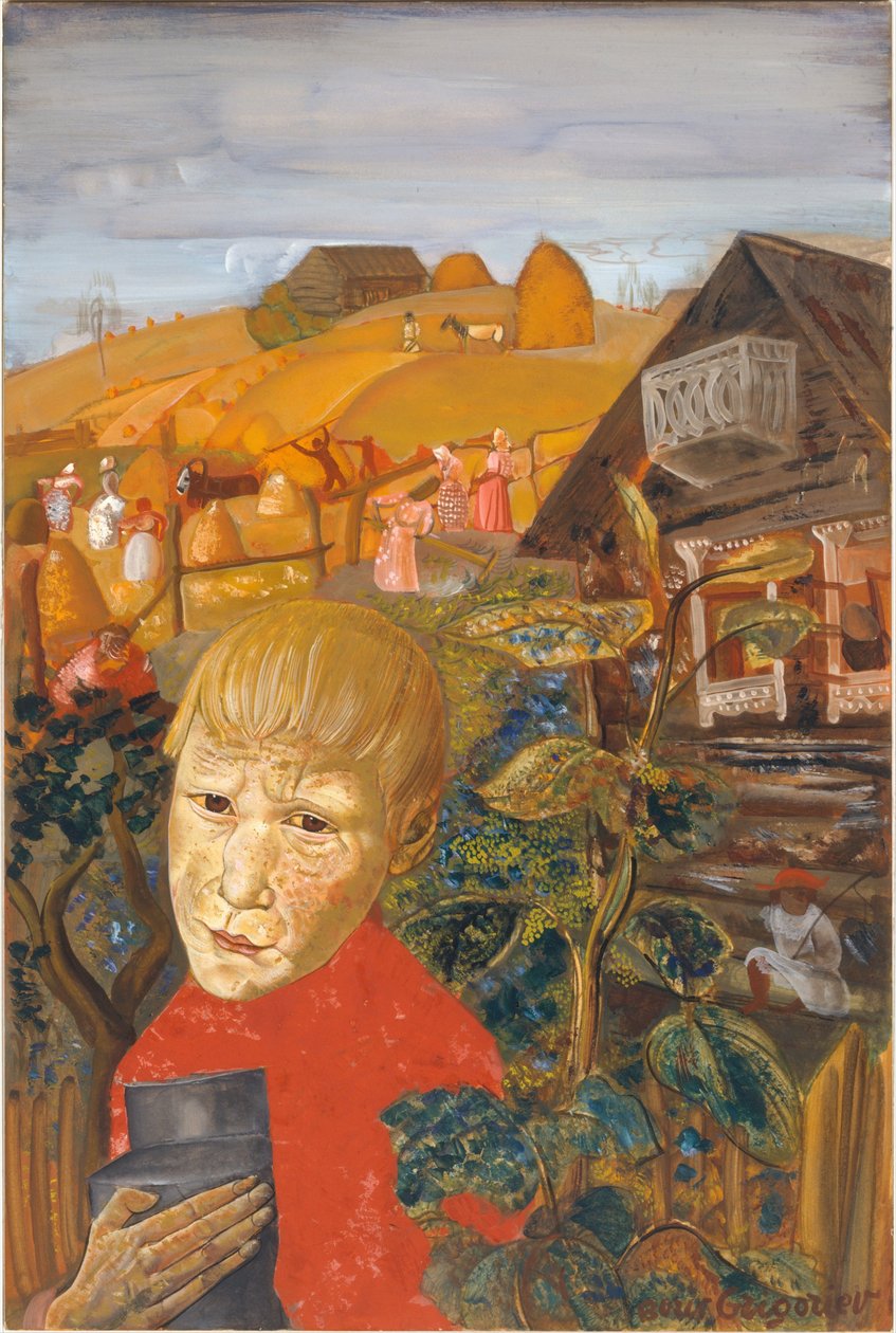 Sergei Yesenin 1895-1925 als een Jeugd, ca. 1923 door Boris Dmitrievich Grigoriev