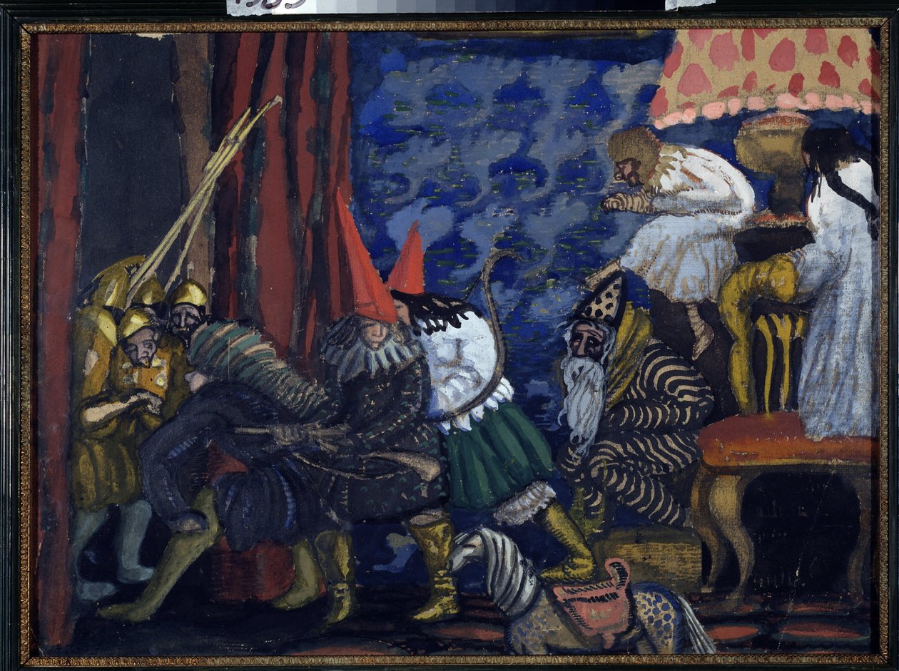 Een showboot door Boris Dmitrievich Grigoriev