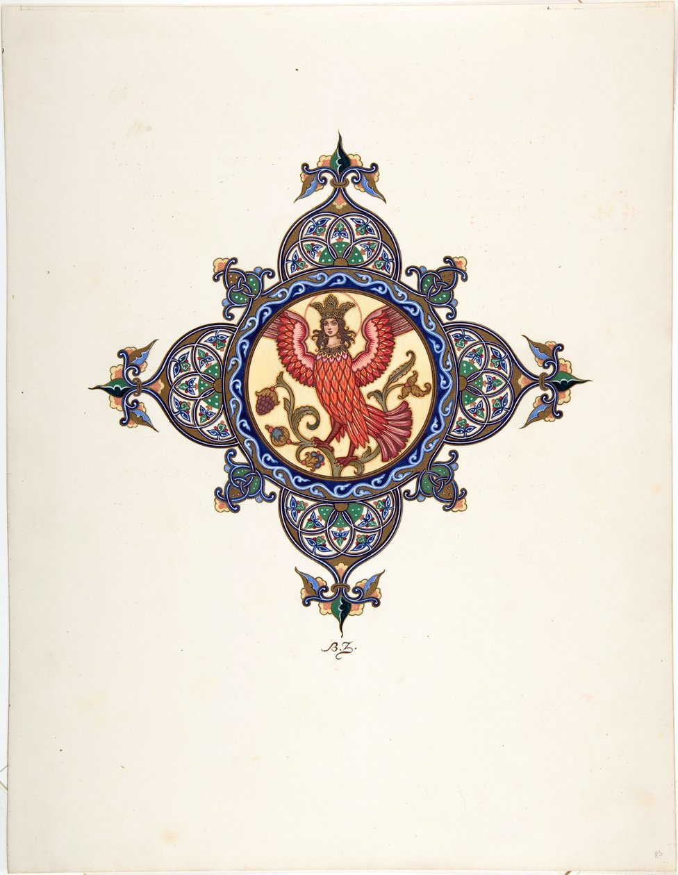 Vuurvogel als Tsarevna door Boris Vasilievich Zvorykin