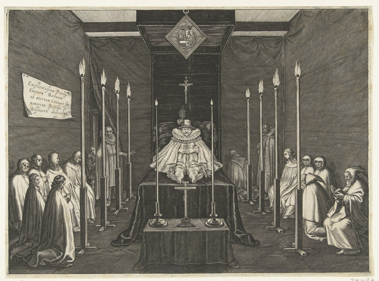 Praalbed van prins Filips Willem, 1618 door Boëtius Adamsz. Bolswert