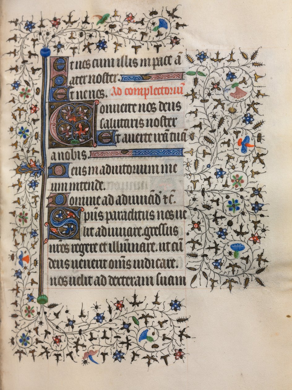 Getijdenboek Gebruik van Parijs: Gedecoreerde Initiaal, ca. 1420 door Boucicaut Master
