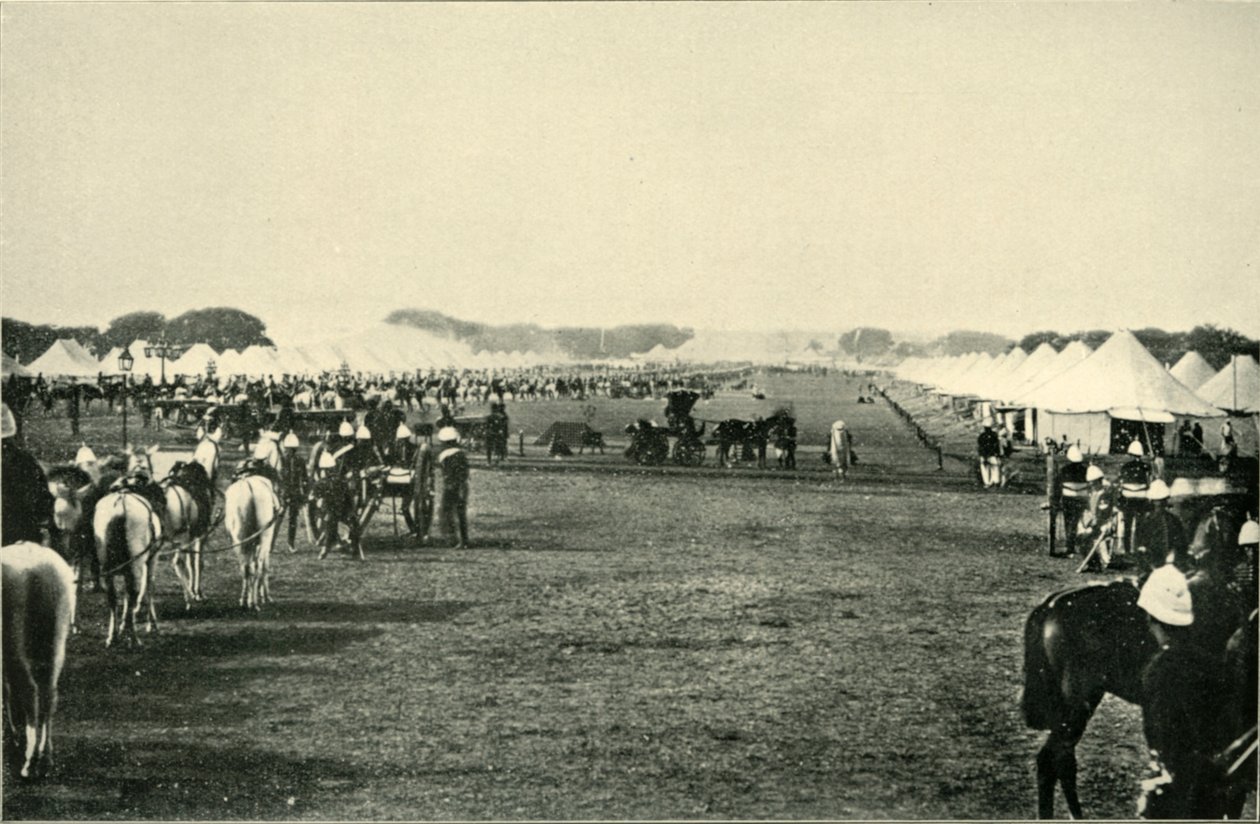 Het kamp van de onderkoning bij de keizerlijke bijeenkomst, januari 1877, 1901 door Bourne and Shepherd