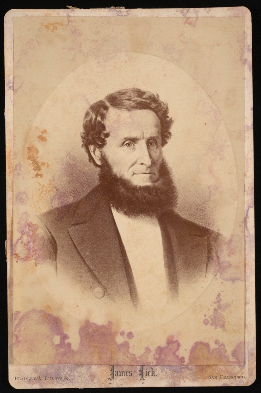 Portret van James Lick 1796-1876, voor 1876 door Bradley and Rulofson