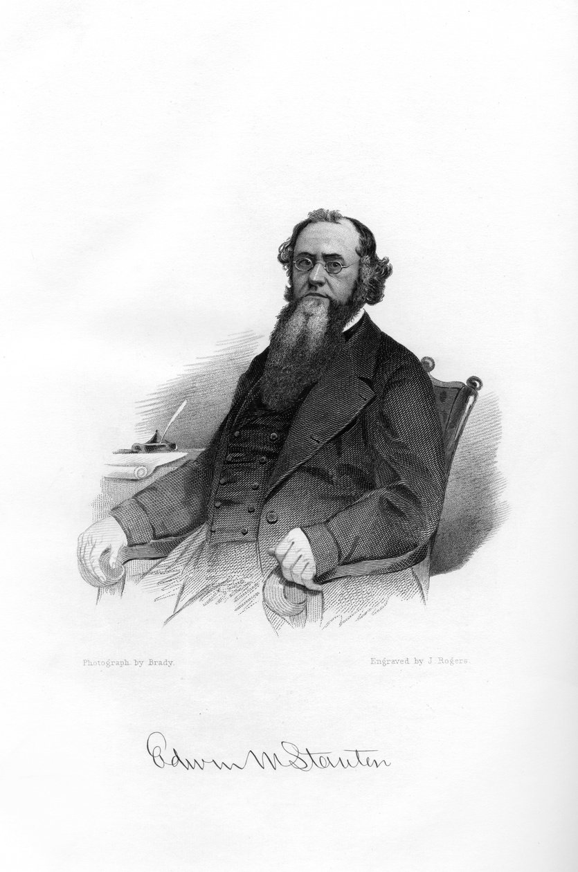 Edwin McMasters Stanton, Amerikaanse advocaat, politicus, 1862-1867 door Brady