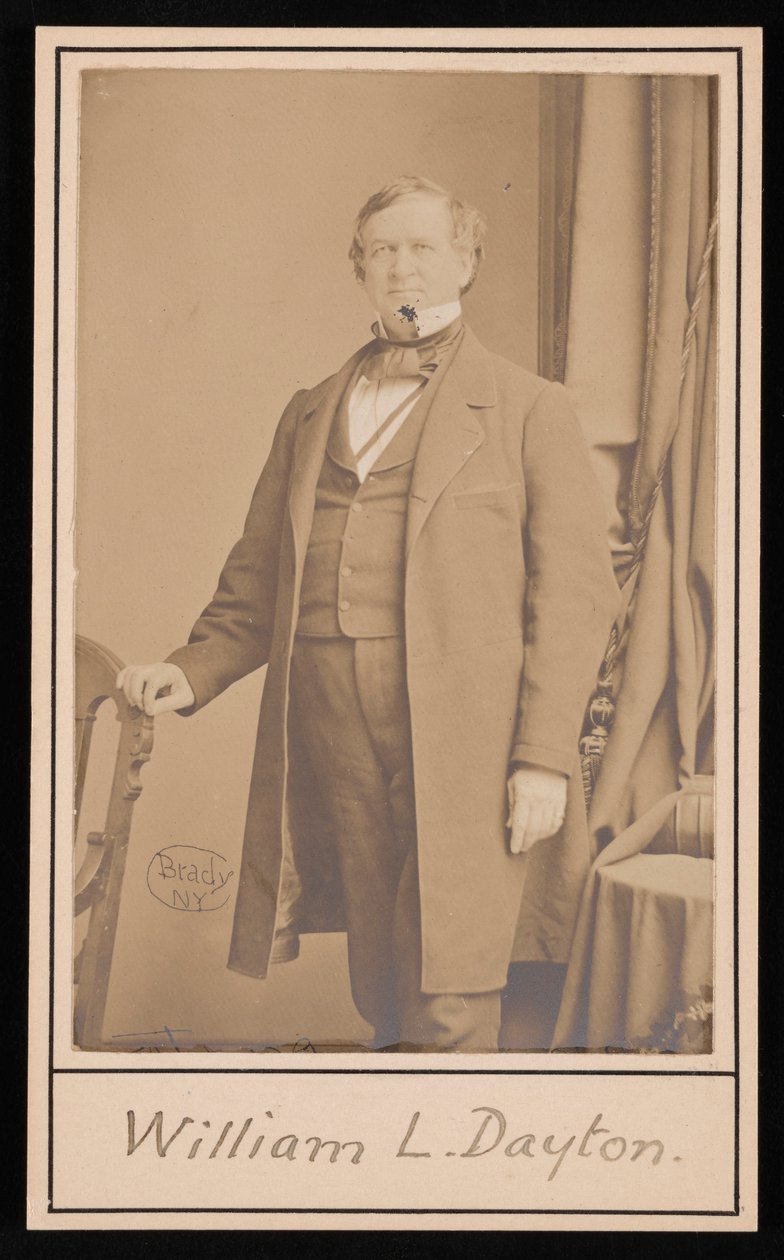 Portret van William Lewis Dayton 1807-1864, voor 1864 door Brady