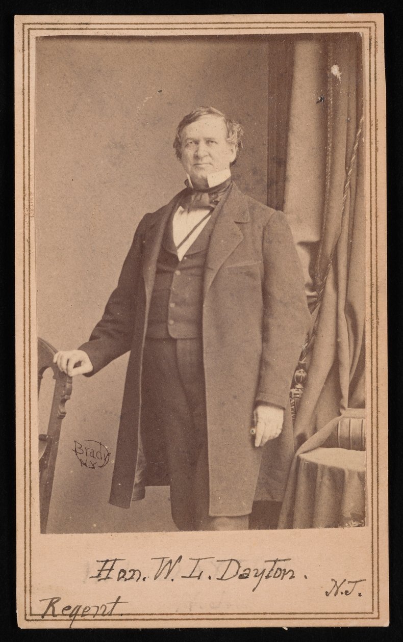 Portret van William Lewis Dayton 1807-1864, voor 1864 door Brady