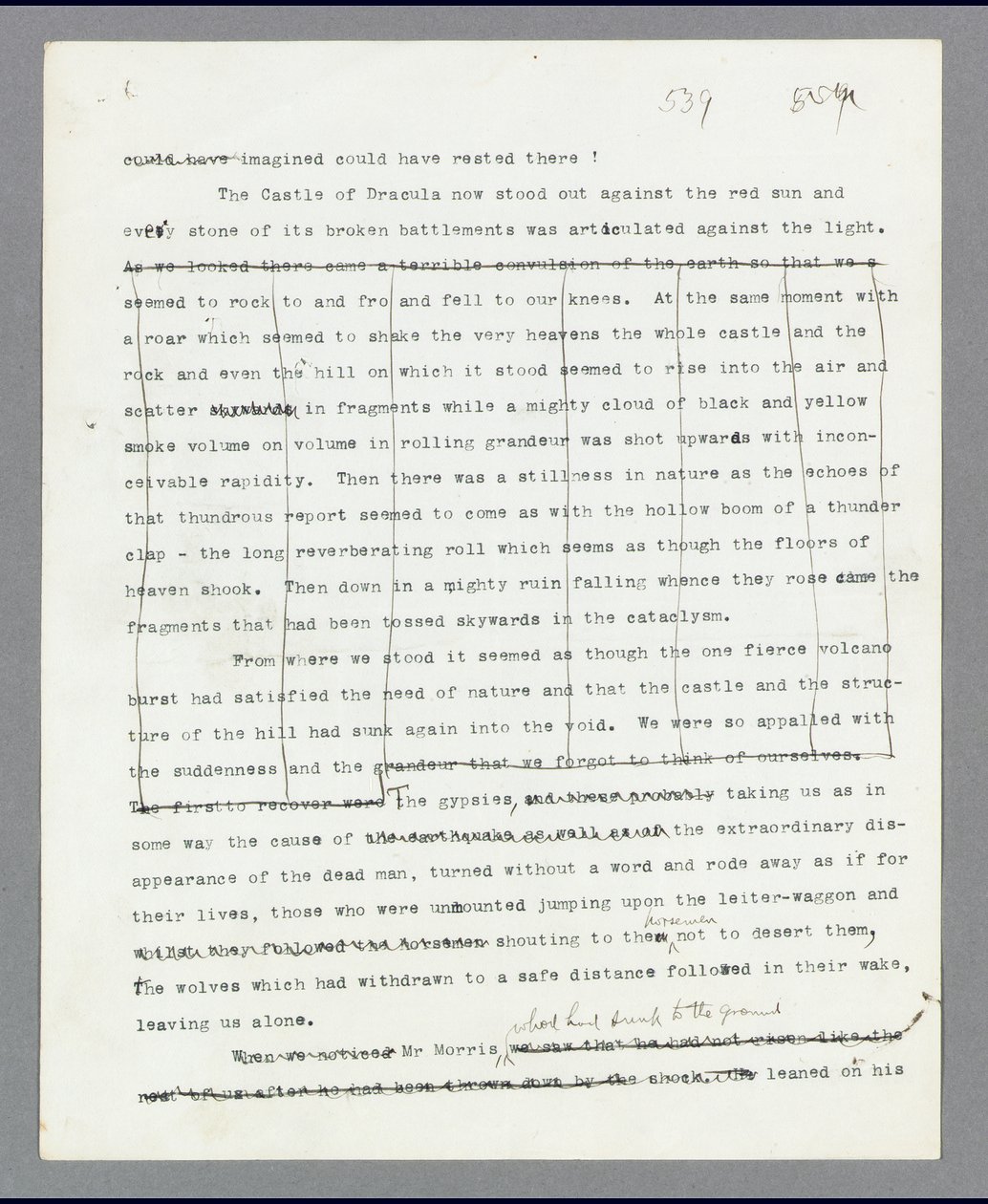 Pagina 539, Hoofdstuk 27, De verwijderde passage die de vernietiging van Dracula