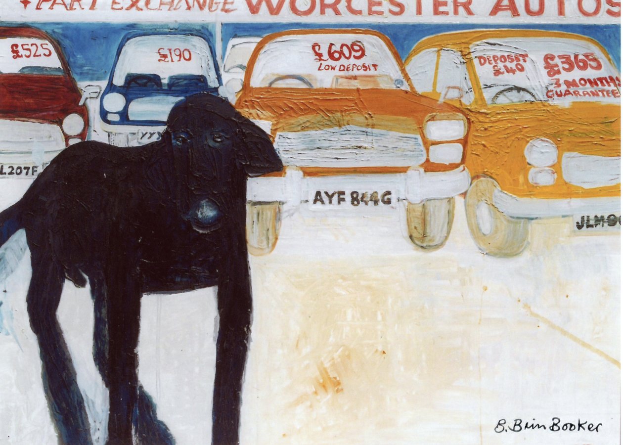 Rex bij Worcester Autos, inruil door Brenda Brin Booker