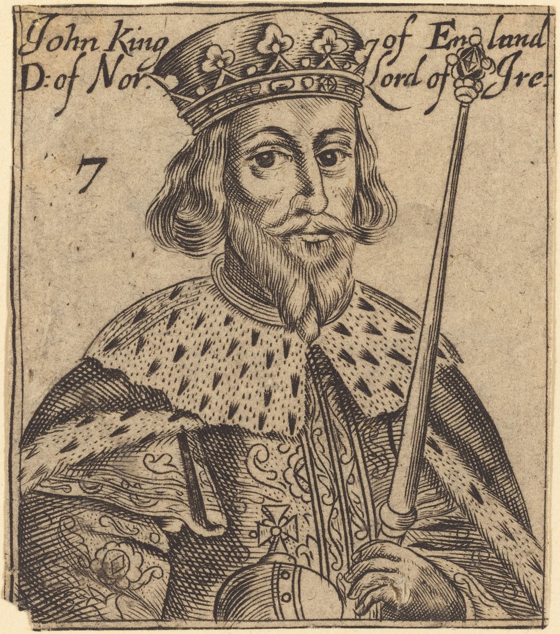 Jan, Koning van Engeland door British 17th Century