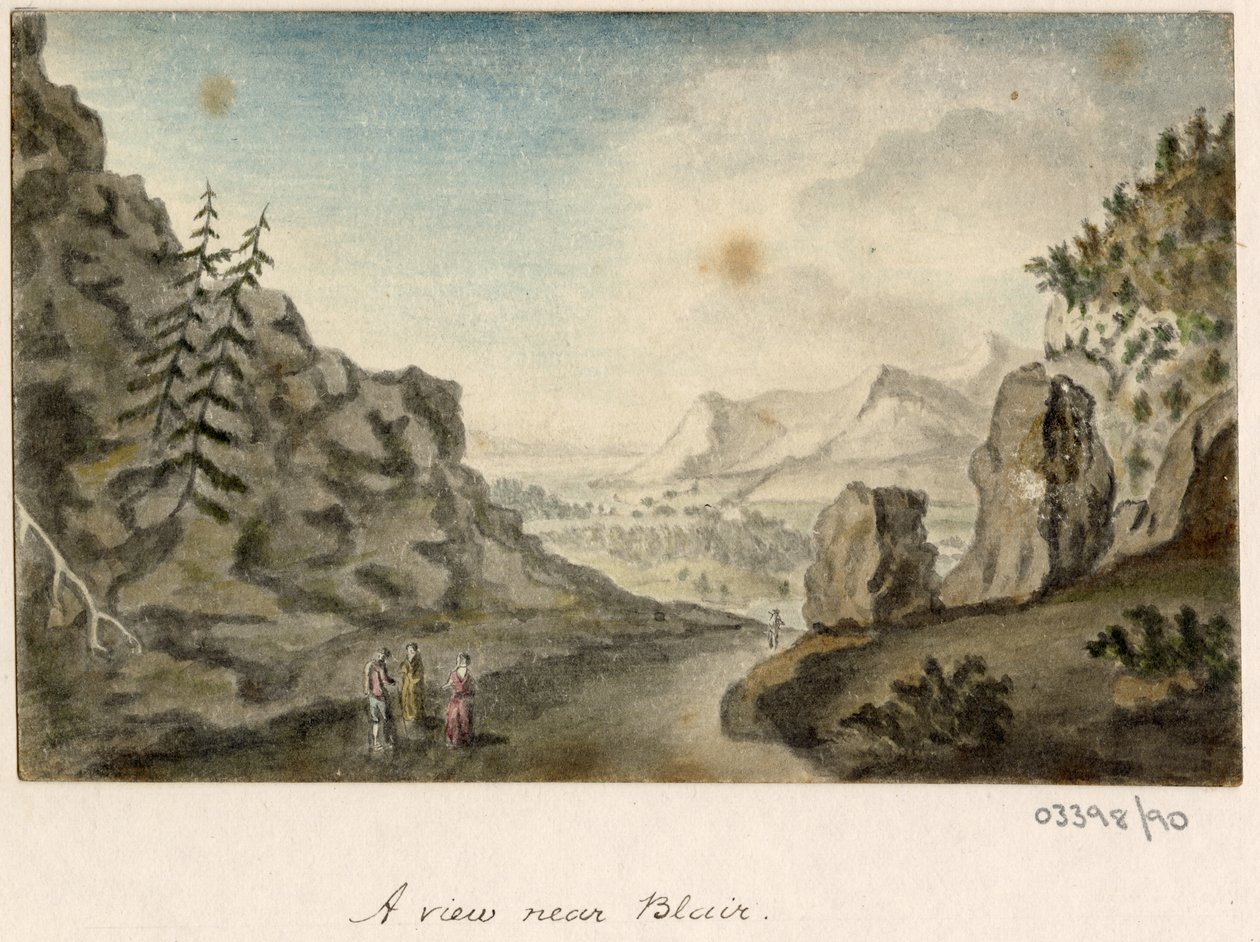 Een reeks schetsen, uitzichten in Groot-Brittannië, het Continent en Amerika 1772-1778 door British School