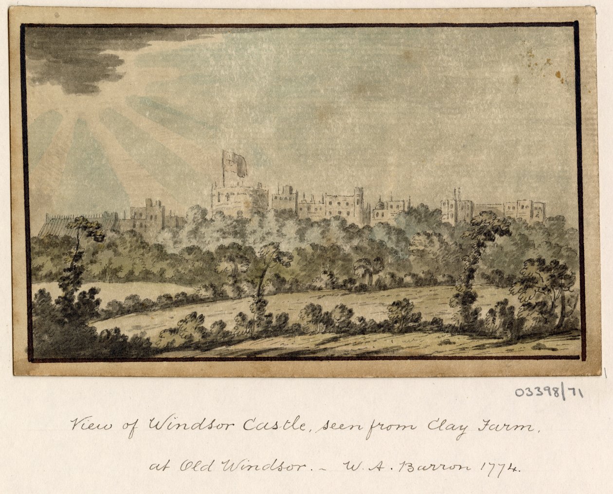 Een reeks schetsen, uitzichten in Groot-Brittannië, het Continent en Amerika 1772-1778 door British School