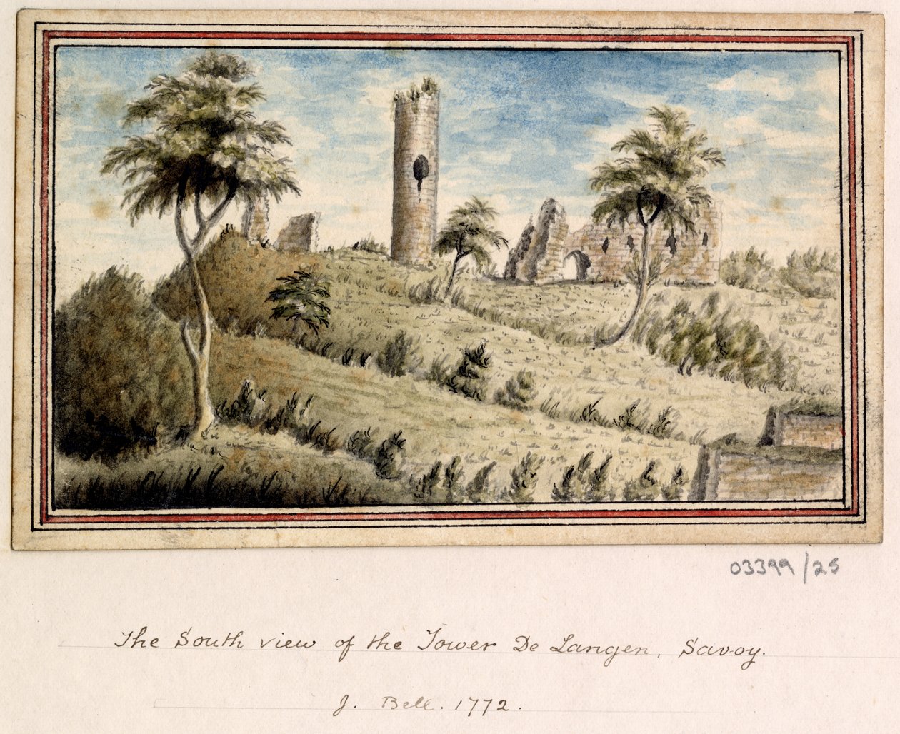 Een reeks schetsen, uitzichten in Groot-Brittannië, het Continent en Amerika 1772-1778 door British School