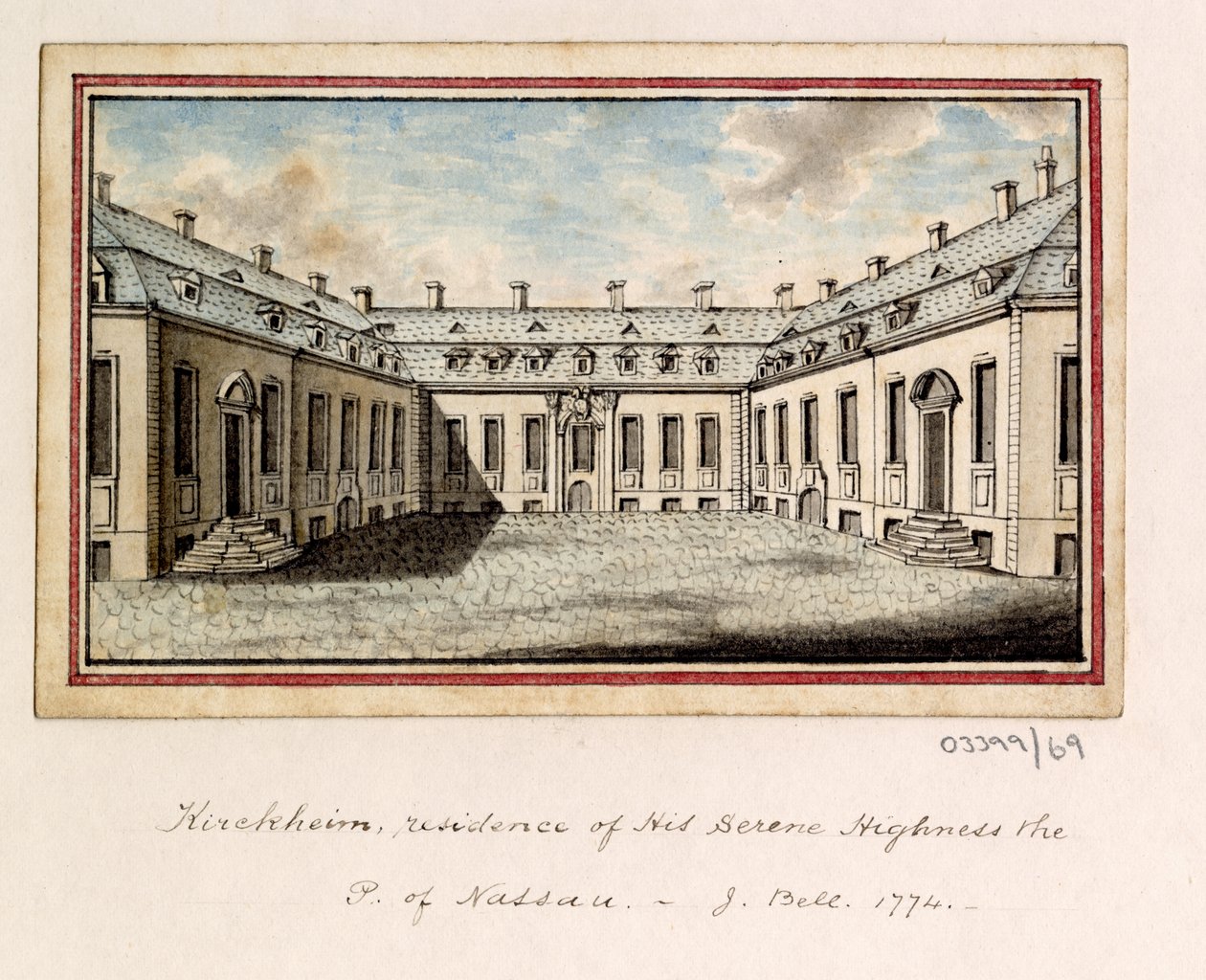 Een reeks schetsen, uitzichten in Groot-Brittannië, het Continent en Amerika 1772-1778 door British School