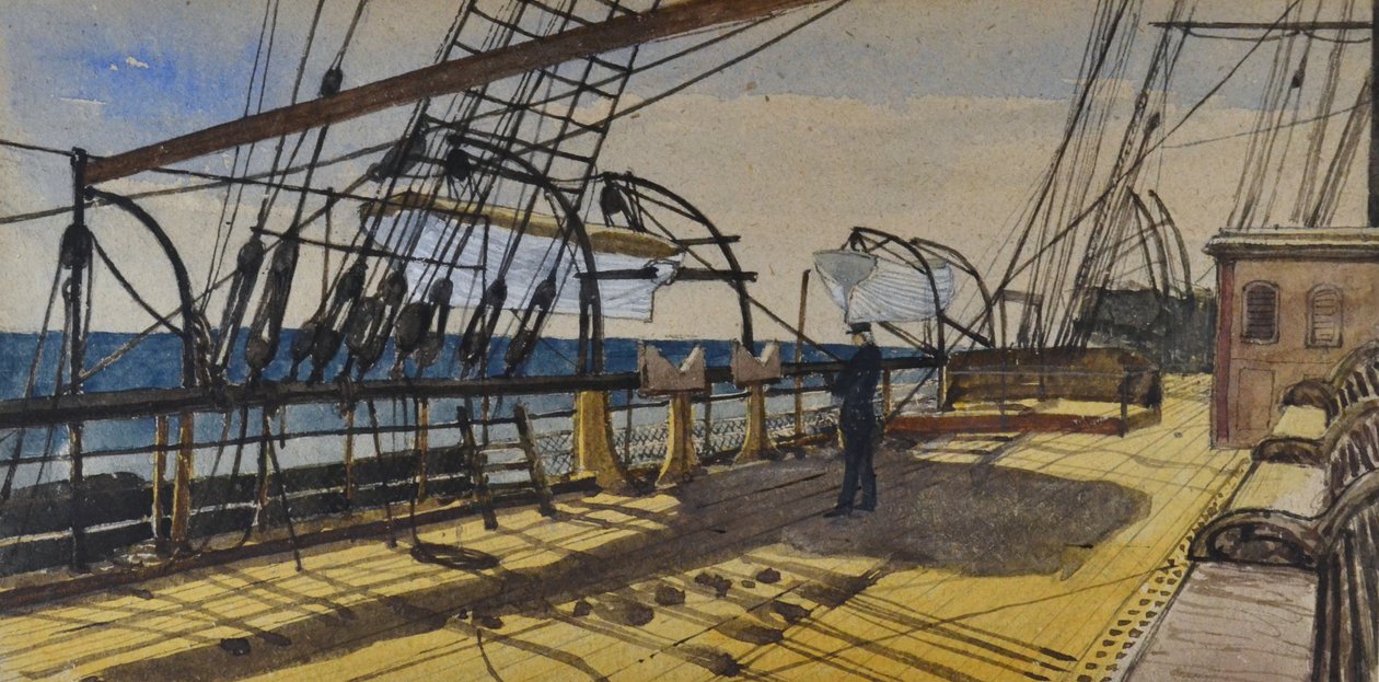 Dek van de Royal Steam Packet Line