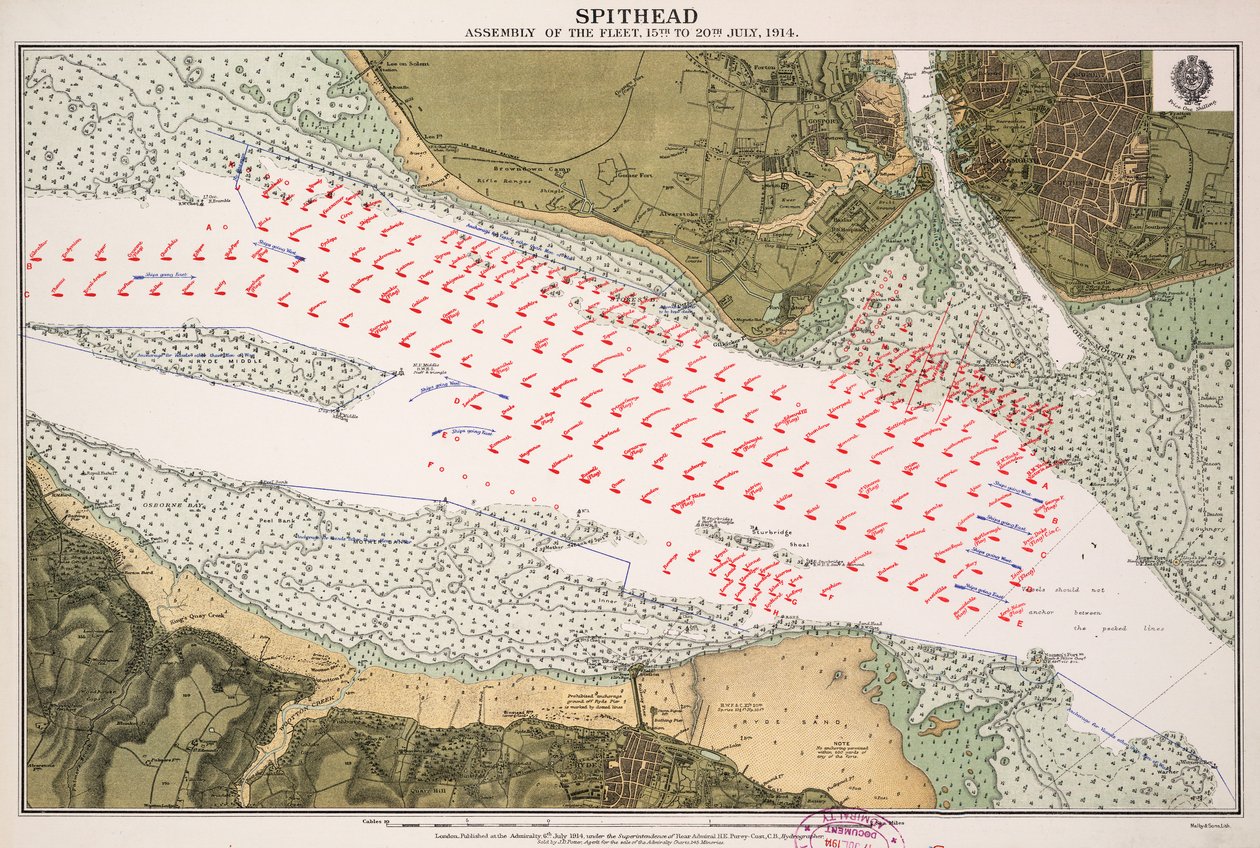 Spithead bijeenkomst van de vloot 15 tot 20 juli 1914 door British School